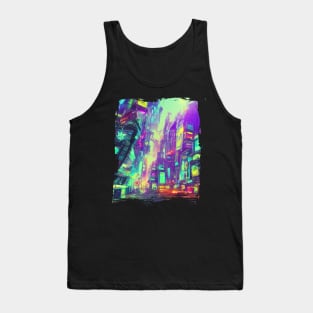 Japan Neon City Lights Tank Top